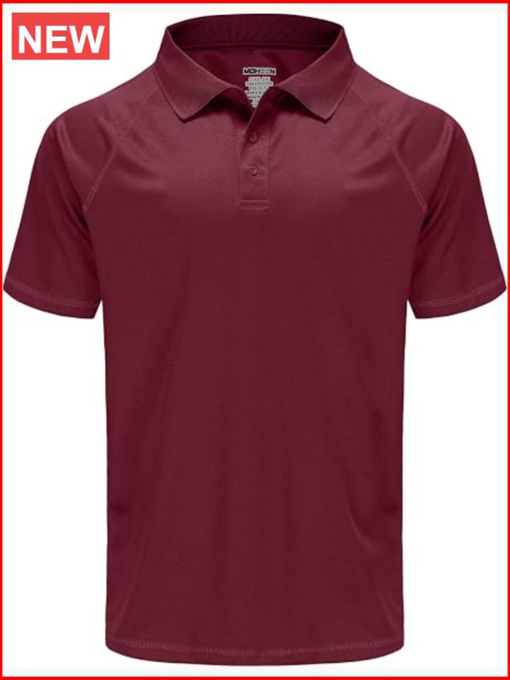 Men's Quick Dry Moisture Wicking Performance Golf Polo Shirts Short Sleeve Big